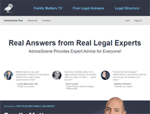 Tablet Screenshot of advicescene.com