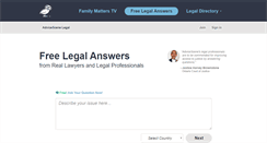 Desktop Screenshot of legal.advicescene.com